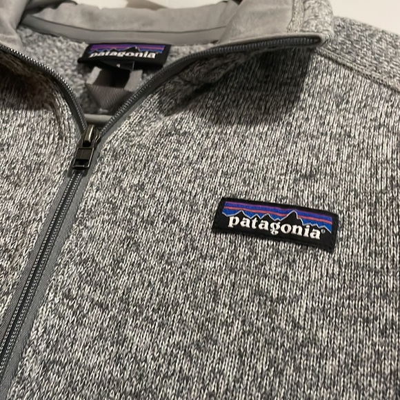 Patagonia Better Sweater 1/4 Zip Fleece Pullover in Birch White Size Small - Picture 2 of 4